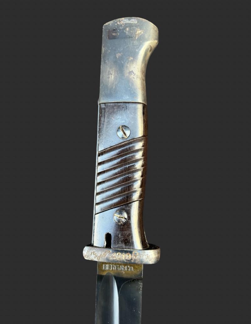 German K98K Bayonet & Scabbard Matching Berg & Co 8194 1939