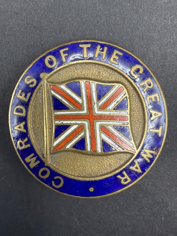 Large Comrades of the Great War Lapel Badge JR Gaunt 47743