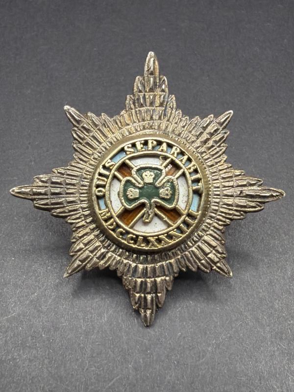 Sterling Silver Irish Guards Officers Cap Badge