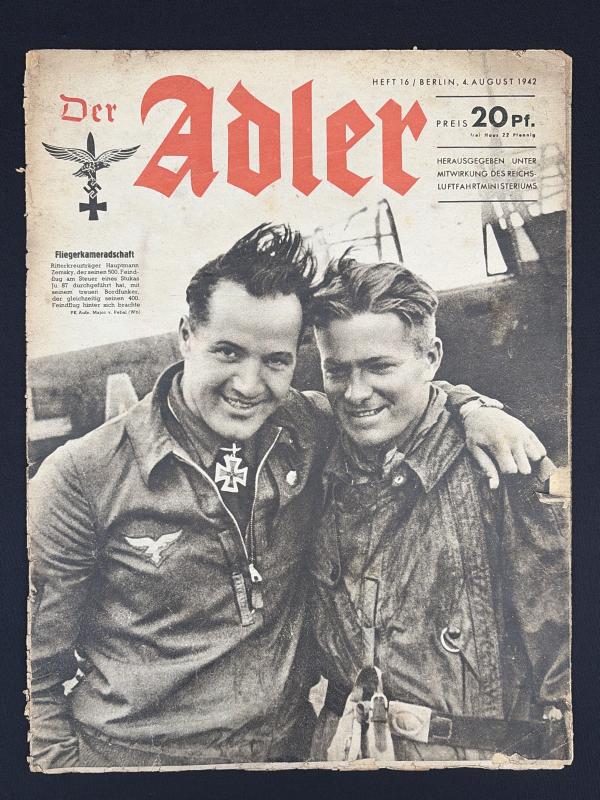 German Text Der Adler Magazine 4.August 1942