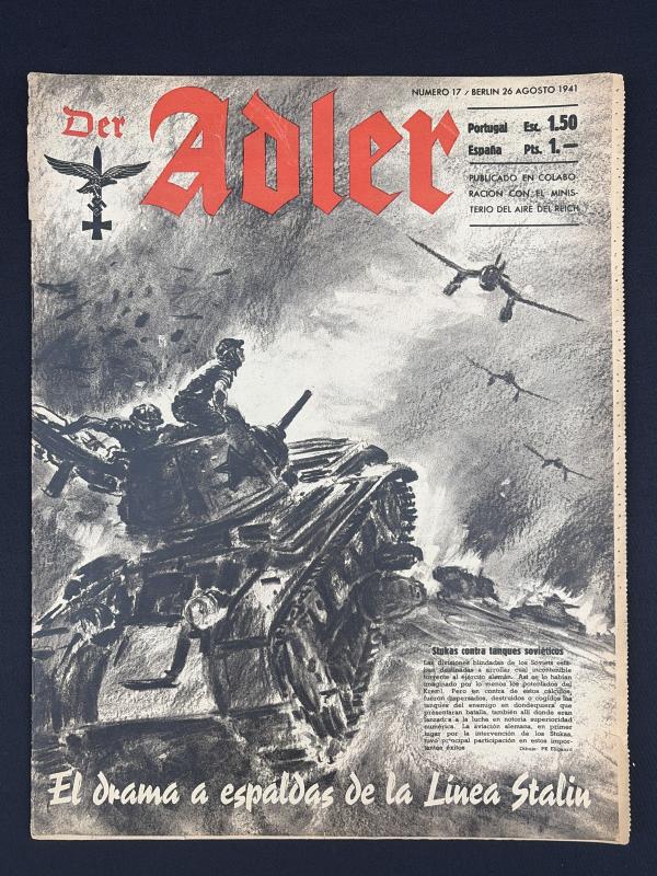 Spanish Text Der Adler Magazine 26.August 1941