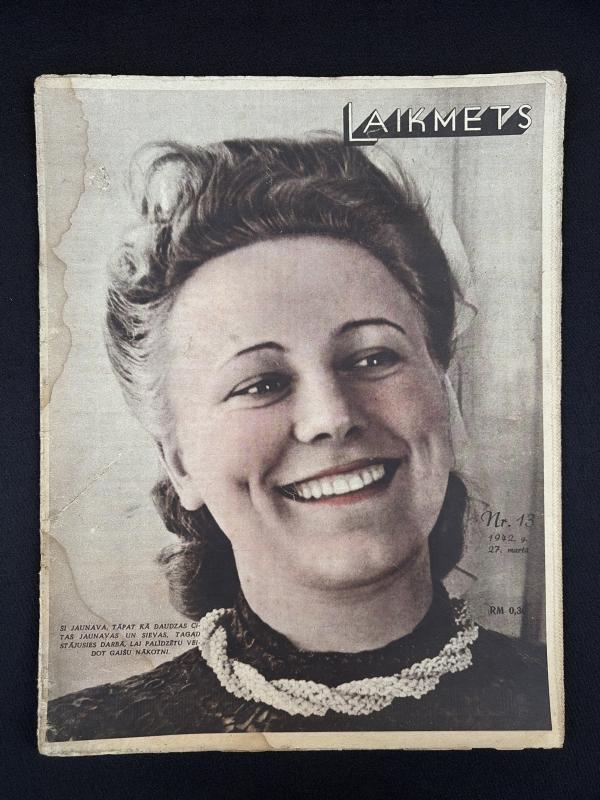 Latvian Text Laikmets Magazine Nr.13 March 1942