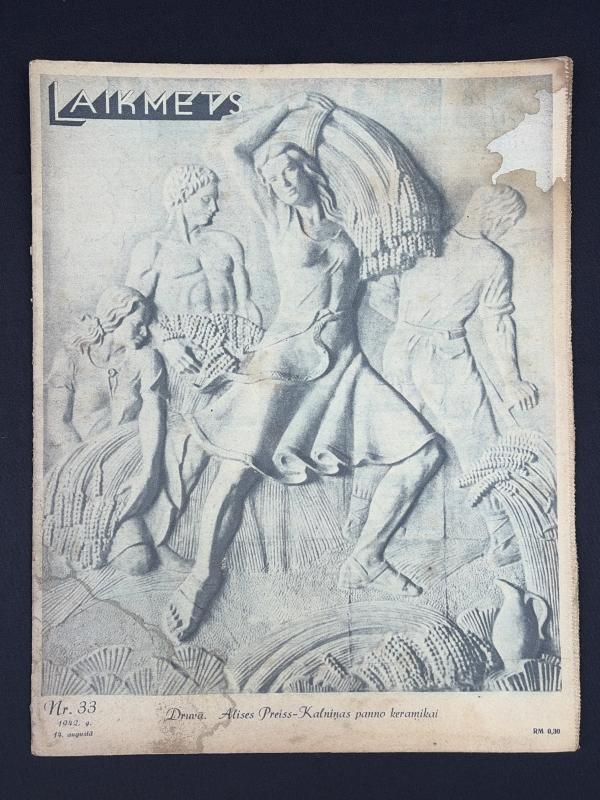 Latvian Text Laikmets Magazine Nr.33 August 1942