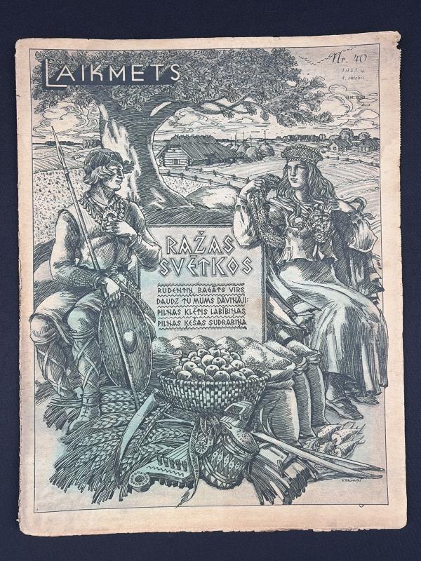 Latvian Text Laikmets Magazine Nr.40 October 1943