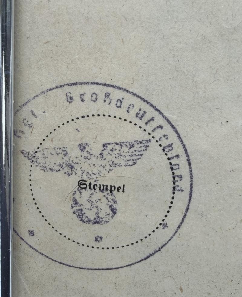 Infantry Assualt Badge in Bronze Citation Gefreiter Günter Niederastroth 3./Pz.Gren.Rgt.Grossdeutschland With EK2 Award Notice & Photographs