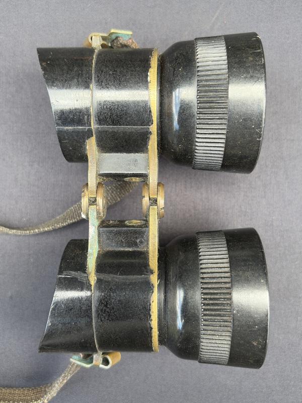 WW2 British Army 2.5X50 Airborne Binoculars With Case