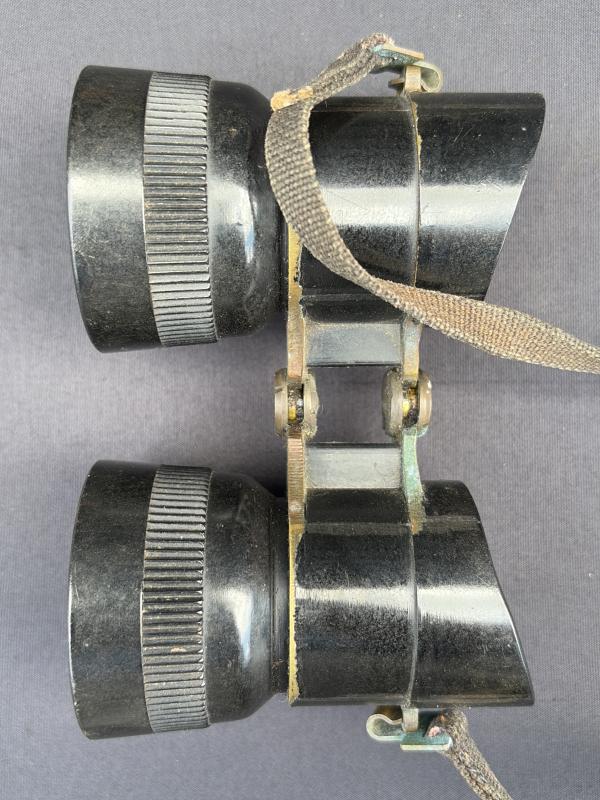 WW2 British Army 2.5X50 Airborne Binoculars With Case