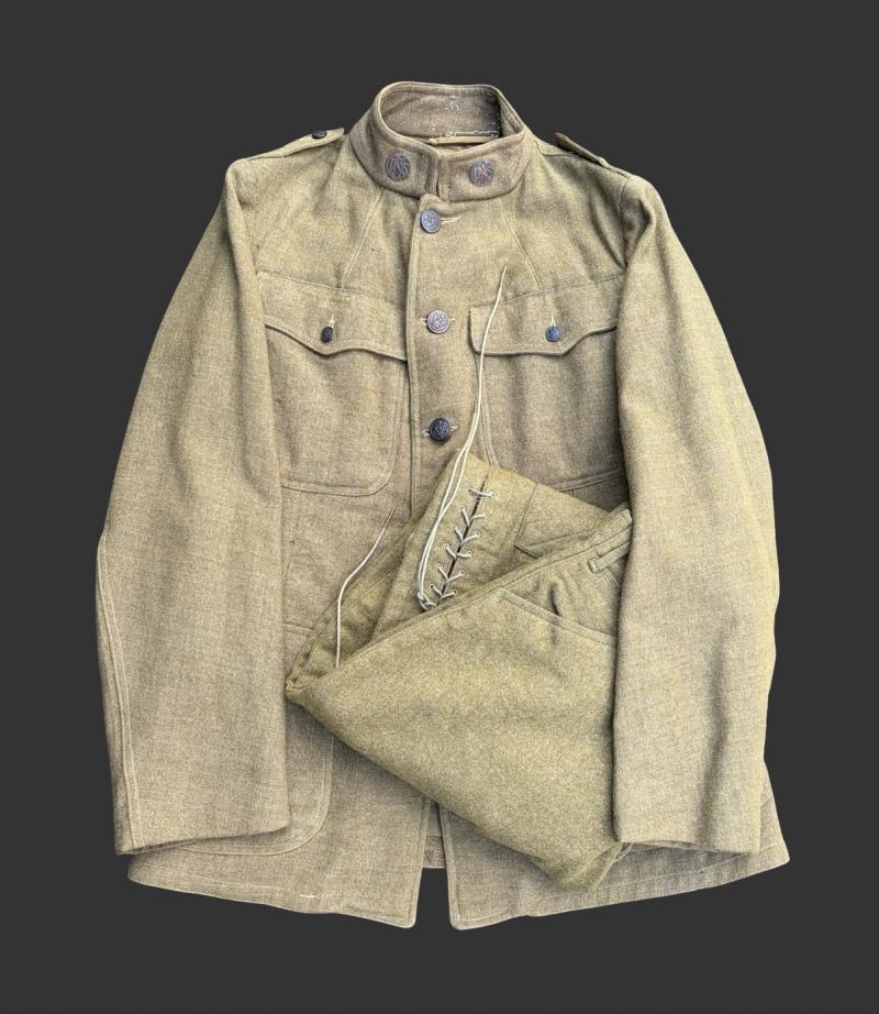 WW1 USNA United States National Army 176 Field Artillery Tunic & Pants