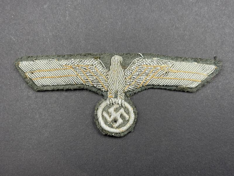 German Army Officers Wire Bullion Breast Eagle