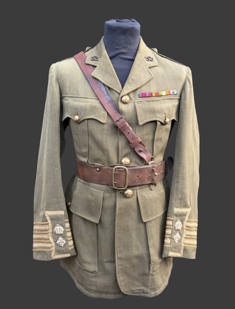 WW1 Officers Service Dress Jacket Named Alfred Henry Coates James South Staffordshire Regiment