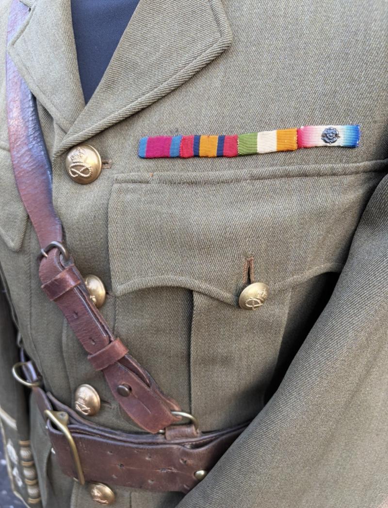 WW1 Officers Service Dress Jacket Named Alfred Henry Coates James South Staffordshire Regiment