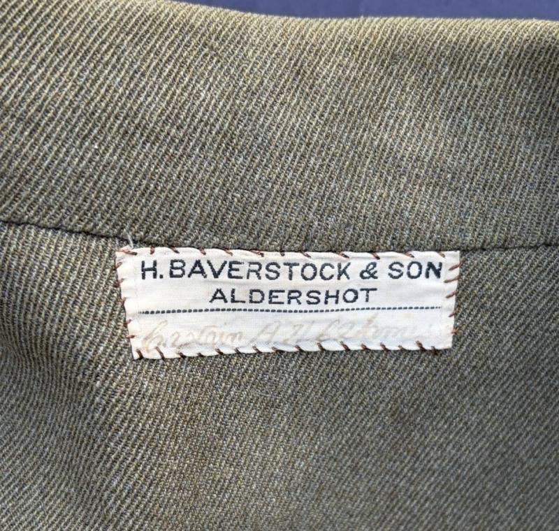 WW1 Officers Service Dress Jacket Named Alfred Henry Coates James South Staffordshire Regiment