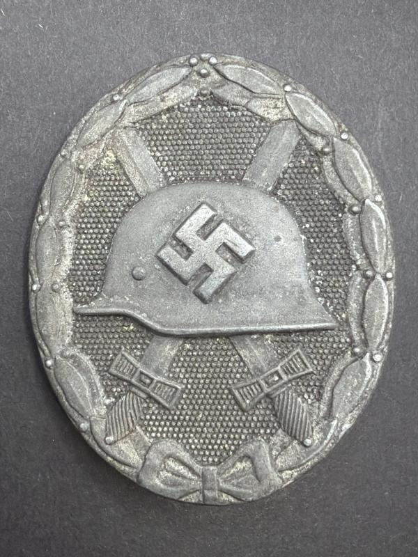 Wound Badge in Silver Marked L/56 Funke & Brunninghaus