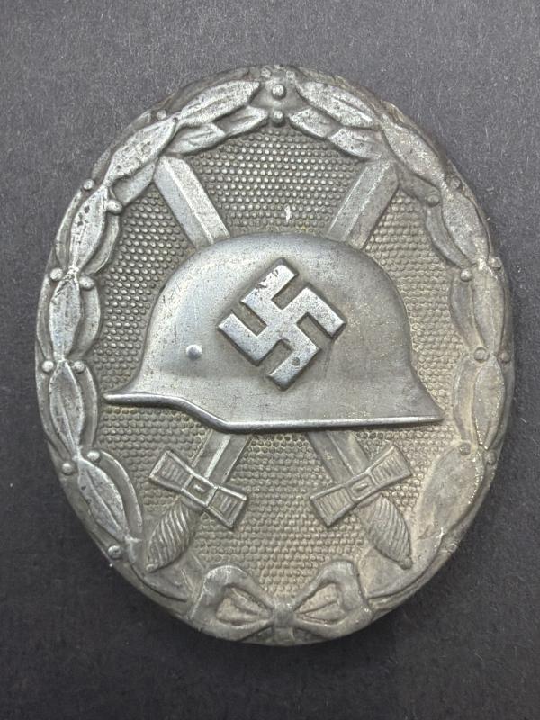 Wound Badge in Silver Marked 26 B.H.Meyer