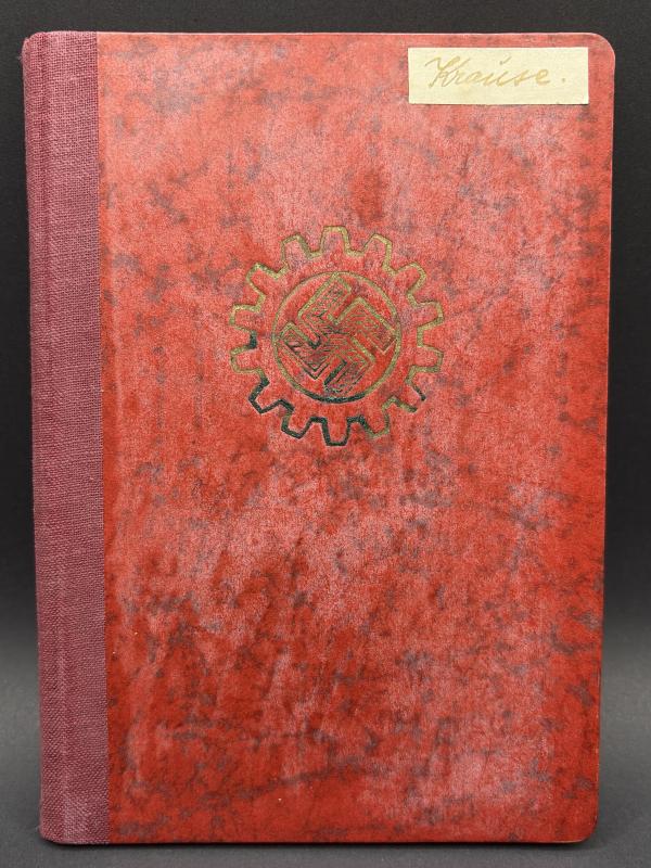 Deutsches Arbeitsfront Workers Book