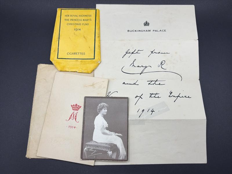 Assorted Contents To The 1914 Princess Mary Gift Tin