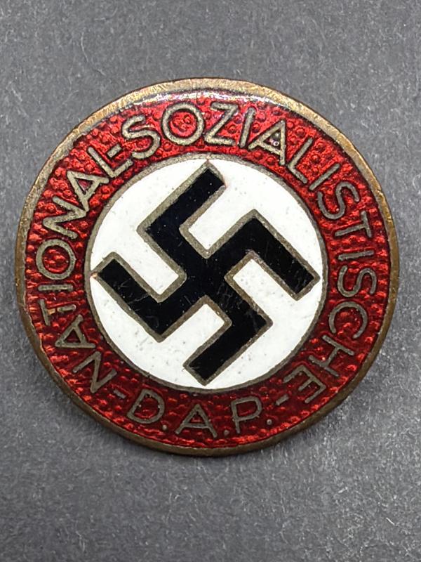Enamel NSDAP Party Badge RZM Marked - Repaired