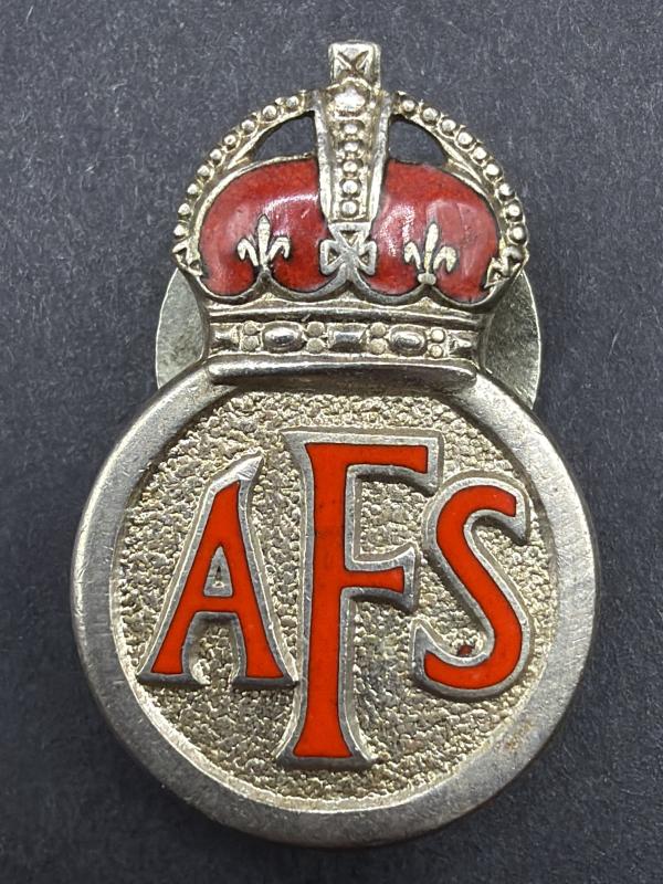 WW2 Auxiliary Fire Service Lapel Badge Issue Number 231830