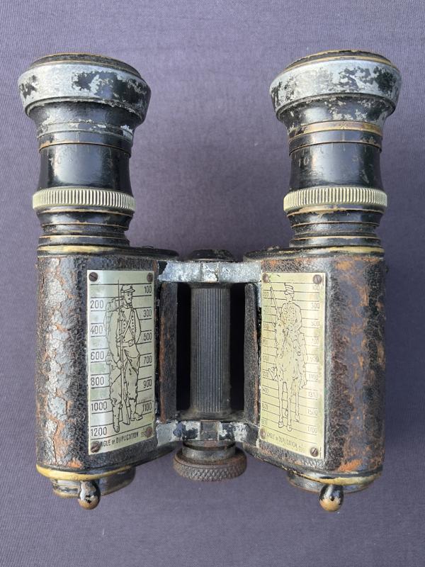 WW1 French Army Model 1903 Gallilean Binoculars Huet Paris
