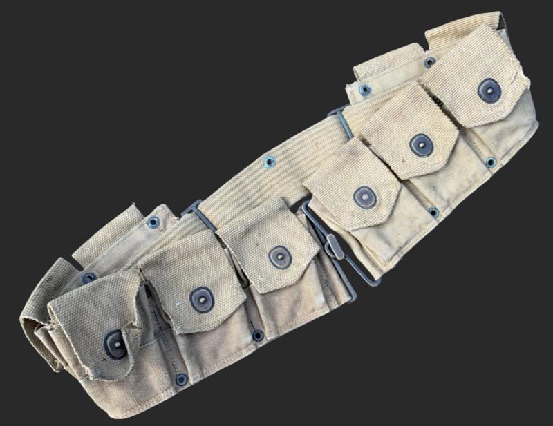 US Army 1918 Dated Canvas Springfield 30-06 Bandolier Belt