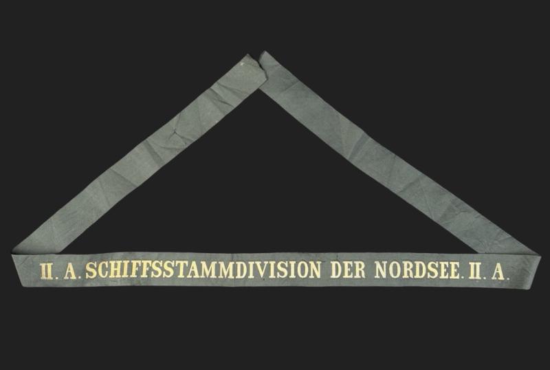 Reichsmarine Cap Tally II.A.Schiffsstammdivision Der Nordsee.II.A.