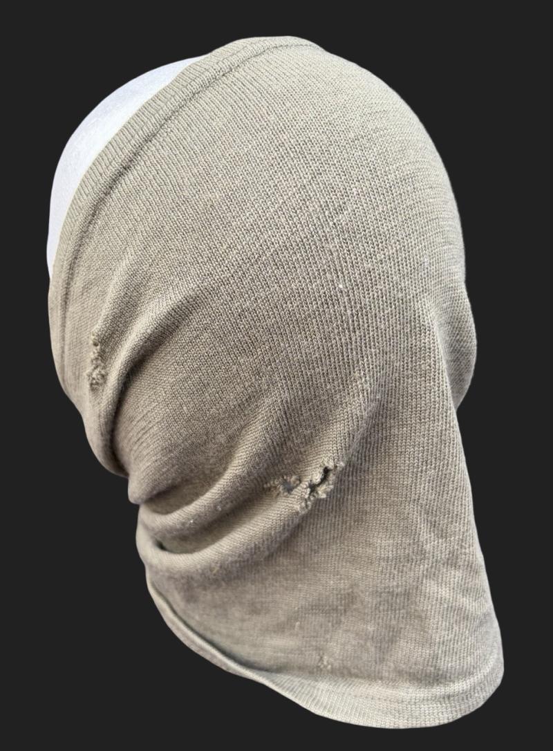 German Army/ Waffen SS Feldgrau Toque or Kopfschützer Dated 1944