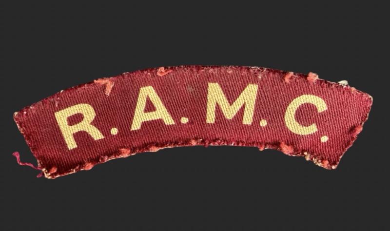 WW2 Royal Army Medical Corps RAMC Printed Shoulder Title