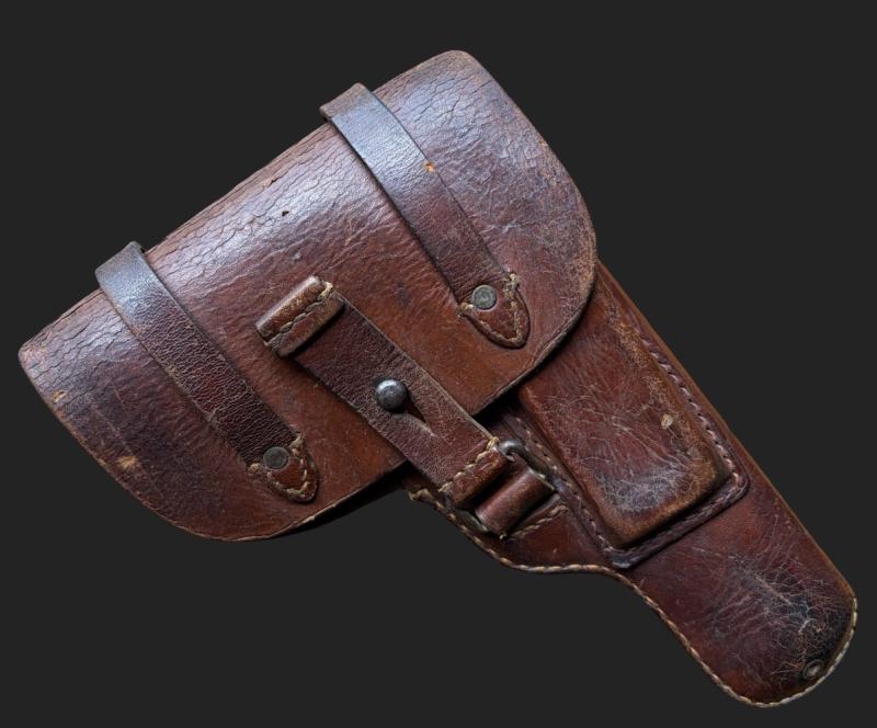 Luftwaffe 7,65 Femaru Leather Pistol Holster Marked cdc43