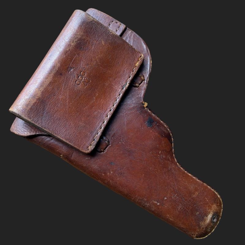 Luftwaffe 7,65 Femaru Leather Pistol Holster Marked cdc43