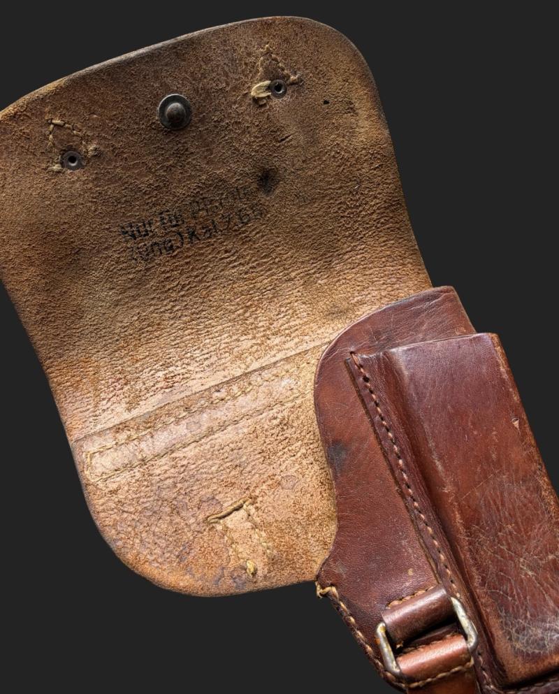 Luftwaffe 7,65 Femaru Leather Pistol Holster Marked cdc43