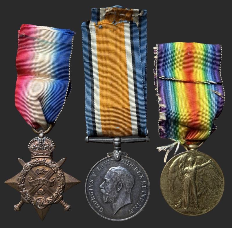 WW1 Mons Star Trio 88848 GNR.G.W.NICHOLS. R.F.A.