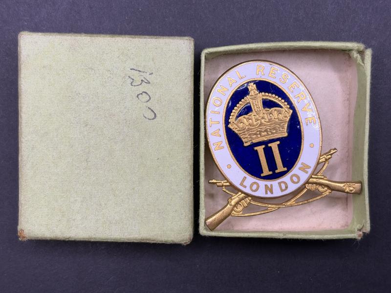 WW1 National Reserve London Lapel Badge Hampstead