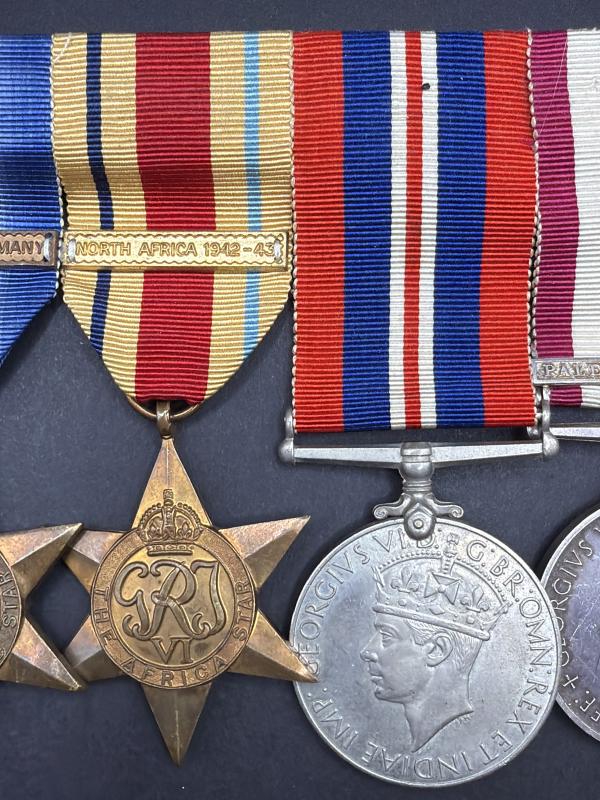 WW2 Medal Group & Naval GSM Palestine 1945-48 Privately Named P/SKX.1126.D.N.WALKER.L.S.M. R.N.