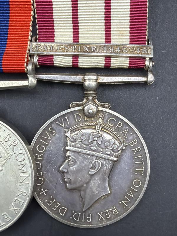 WW2 Medal Group & Naval GSM Palestine 1945-48 Privately Named P/SKX.1126.D.N.WALKER.L.S.M. R.N.