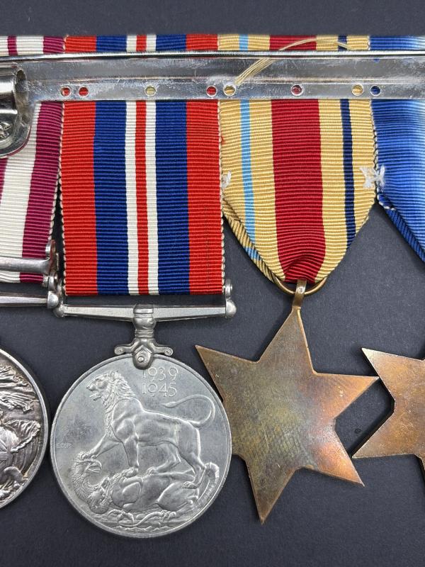 WW2 Medal Group & Naval GSM Palestine 1945-48 Privately Named P/SKX.1126.D.N.WALKER.L.S.M. R.N.