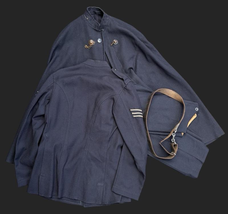 1940s British Police Officers Service Jacket, Trousers, Belt & Cape