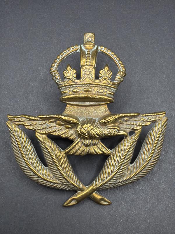 WW2 Royal Air Force Officers Cap Badge for Visor Cap