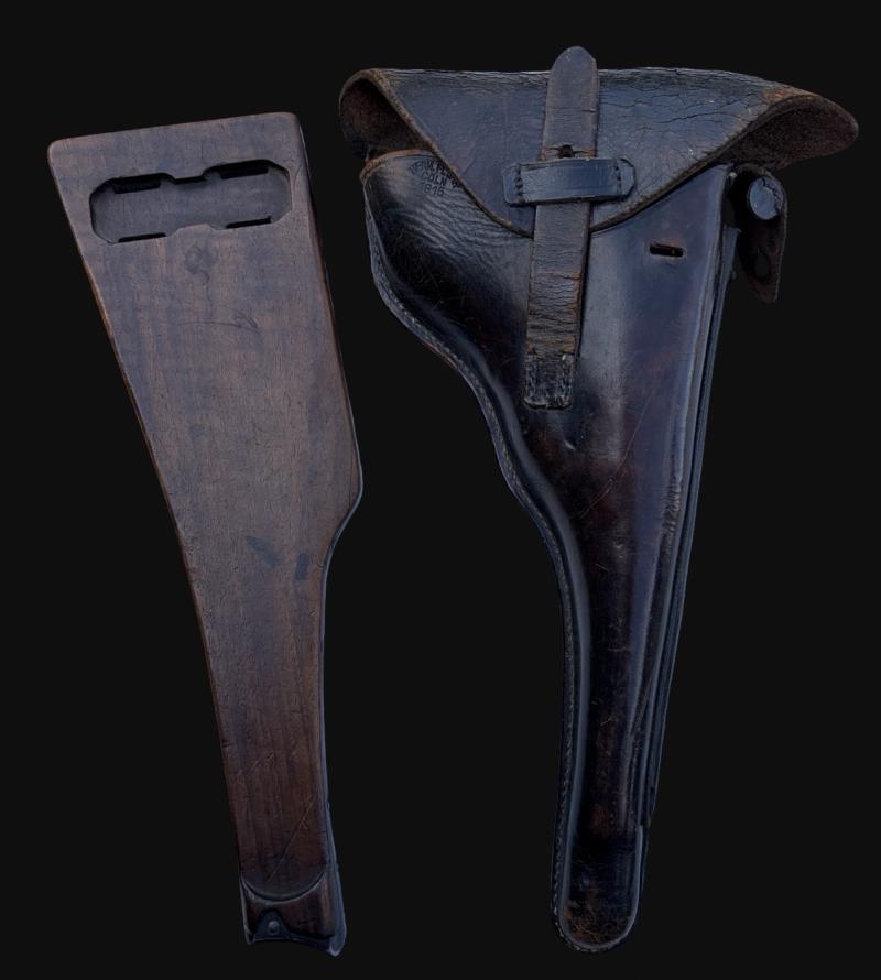 WW1 Artillery Luger Holster & Wooden Carbine Stock