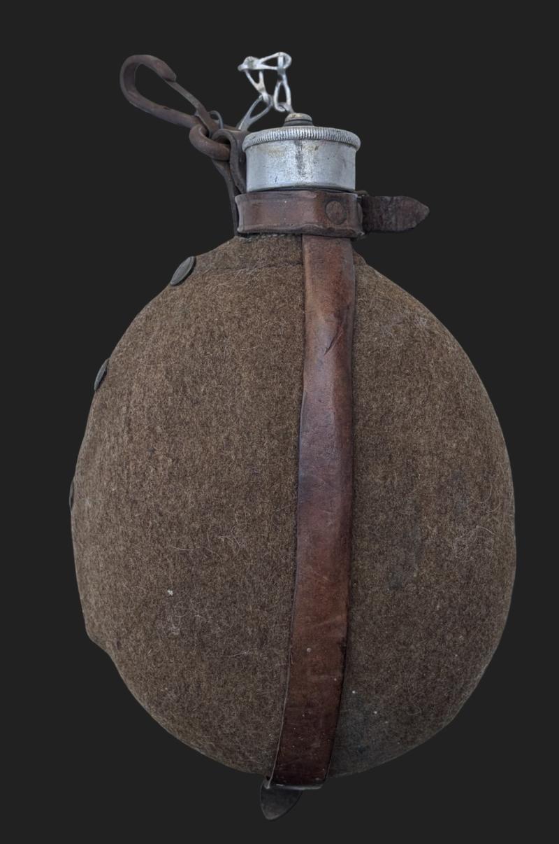 Hitler Youth/ Early NSDAP Aluminium Water Canteen With Felt Cover