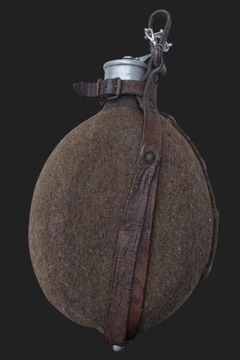 Hitler Youth/ Early NSDAP Aluminium Water Canteen With Felt Cover