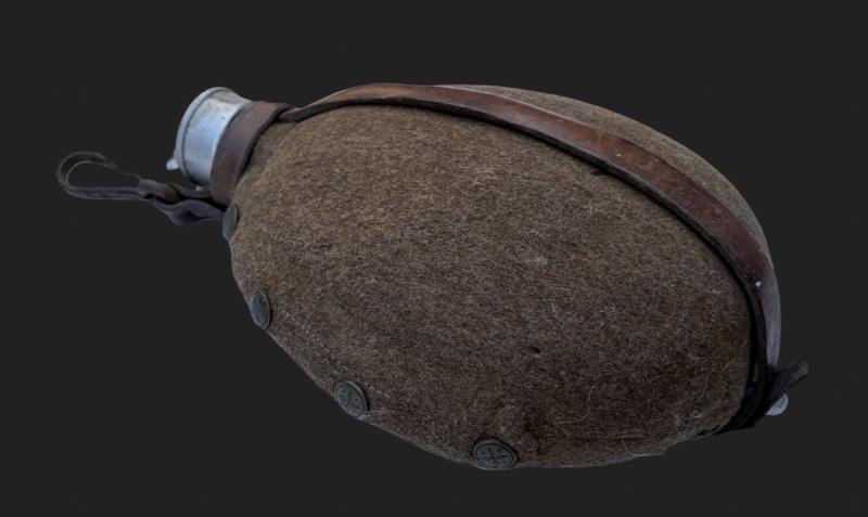 Hitler Youth/ Early NSDAP Aluminium Water Canteen With Felt Cover