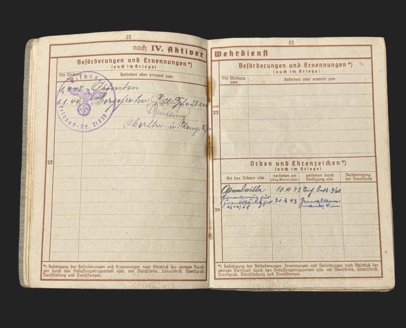 German Army Wehrpass Obergefreiter Rudolf Jaǔtzke Czech National Demjansk & Norway