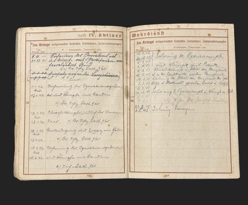 German Army Wehrpass Obergefreiter Rudolf Jaǔtzke Czech National Demjansk & Norway