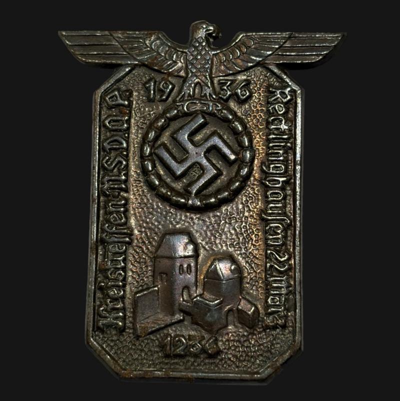 Kreistreffen NSDAP 1936 Redlinghausen 22nd March Day Badge