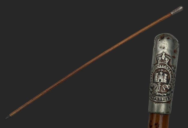 Edwardian Imperial Crown Suffolk Regiment OR Swagger Stick