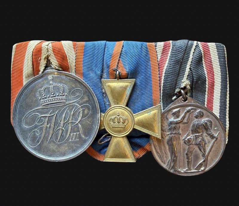 WW1 Imperial German Prussian State Service Medal Bar