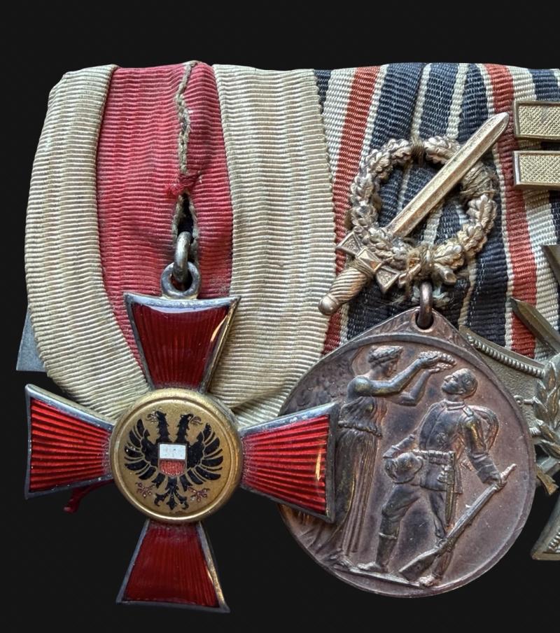 WW1 Lübeck Hansestic & Flanders Cross Medal Group With Yser and Ypern Bars