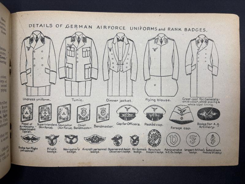 1943 Print Uniforms Badges And Intelligence Data etc Of The German Forces (HG & Service Personnel)