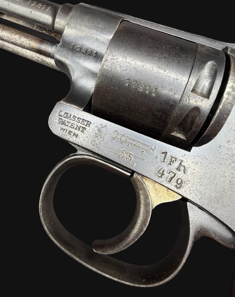 WW1 8mm Austrian-Hungarian Rast & Gasser Model 1898 Revolver Dated 1902 Festungsartillerie Regiment 479 EU Spec