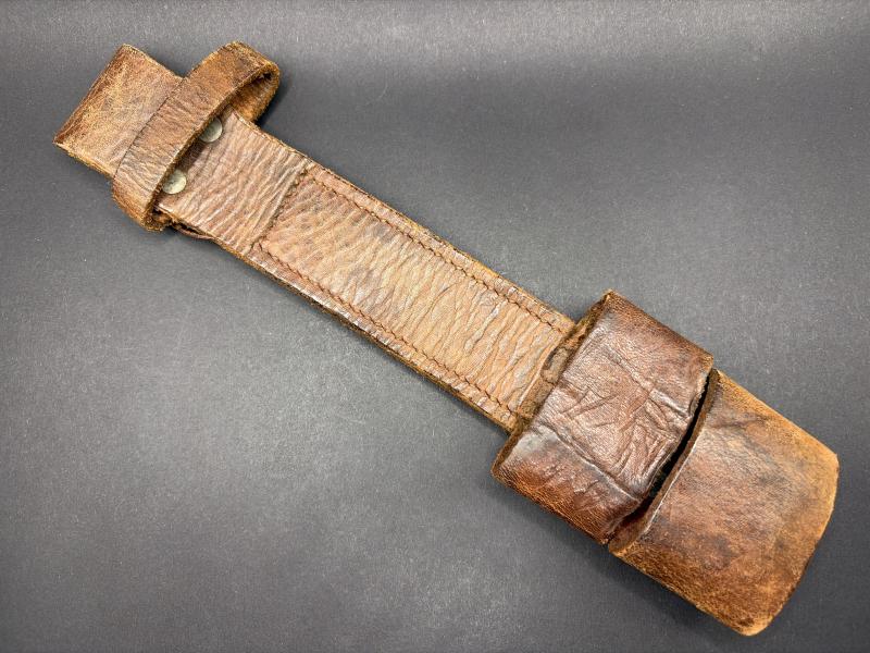 British Army Pattern 39 Bayonet Frog Brown Leather
